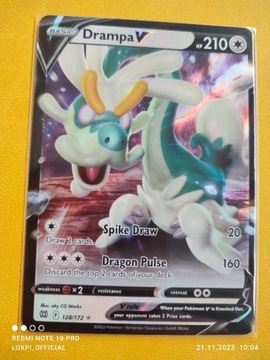 Drampa V karta pokemon 