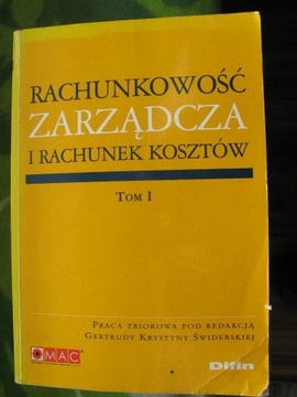 RACHUNKOWOŚĆ ZARZĄDCZA I RACHUNEK KOSZTÓW 