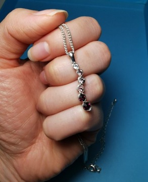 Zestaw biżuterii bransoletka łańcuszek posrebrzane