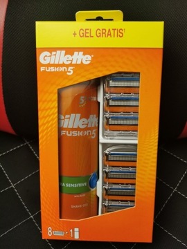 Gillette fusion 5 8szt ostrzy + Pianka