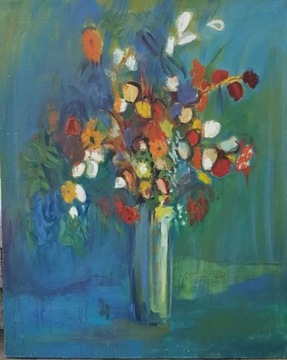 obraz olejny Kwiaty
