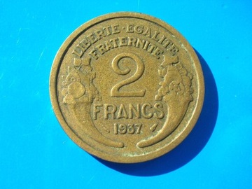 Francja 2 francs franki 1937