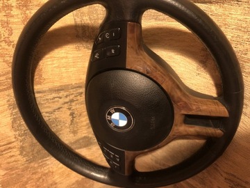 Kierownica BMW e46 e39 polift ładna drewno
