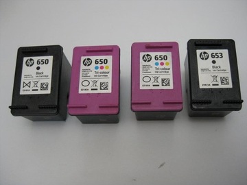 HP 650 653 puste cartridge