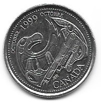 Canada 25 c.1999 okol.      