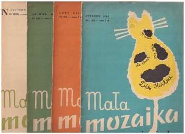Mała Mozaika niemiecka, 1958, numery 1,2,4,12, czasopismo