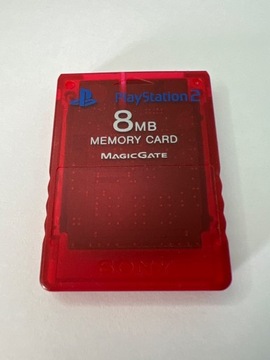 Karta pamięci czerwona ps2 playstation 2 8mb sony oryginal