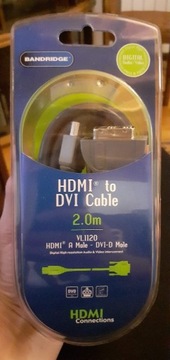 kabel Bandridge hdmi to dvi VL1120 cable 