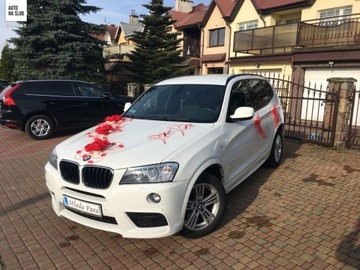 Auto do ślubu BMW x3 białe Kielce świętokrzyskie 