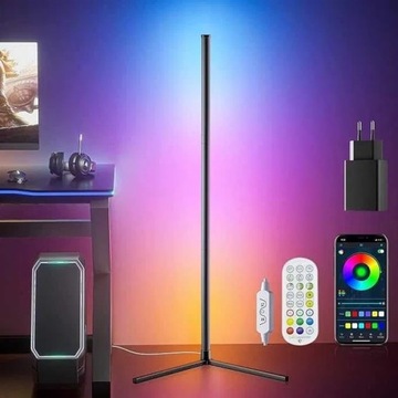 Lampa stojąca LED RGB z pilotem aplikacja