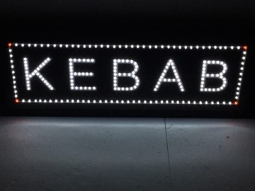 Szyld LED KEBAB 80x30cm zewnętrzna 