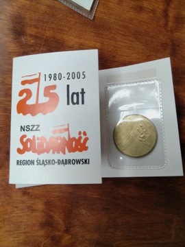 25 lat NSZZ SOLIDARNOŚĆ 2 zł moneta  7 sztuk