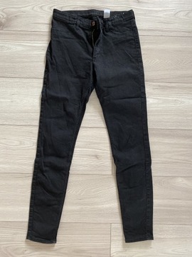 H&M spodnie jeansowe czarne r.164