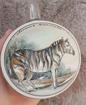 Bombka ręcznie malowana zebra
