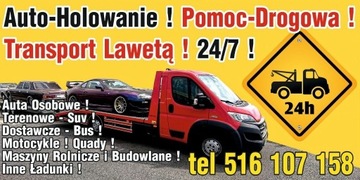 POMOC DROGOWA! HOLOWANIE! TRANSPORT LAWETĄ! 24/7!