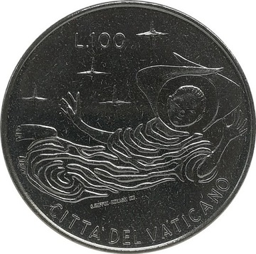 Watykan 100 lire 1969, KM#114