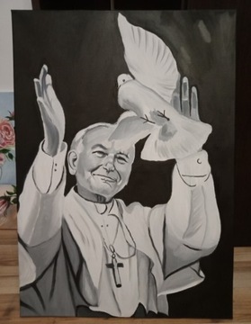 Papiez Jan Pawel 2 obraz olejny