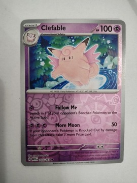 Clefable 036/165 reverse holo - Pokemon 151