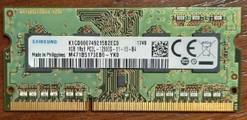 Pamięć RAM ddr3 4gb 1600mhz SODIMM PC3L-12800S 