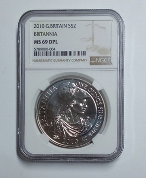  2 funty 2010 Britannia NGC 69 DPL -TOP POP JEDYNA