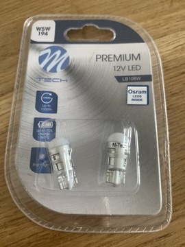 Żarówki W5W 194 PREMIUM 12V LED