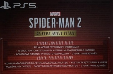 Spiderman 2 Edycja Deluxe PS5 - Kod PL