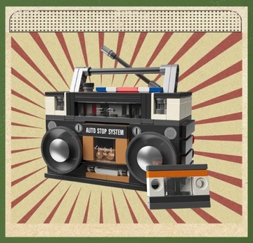 Klocki Retro Radio Maker Pop