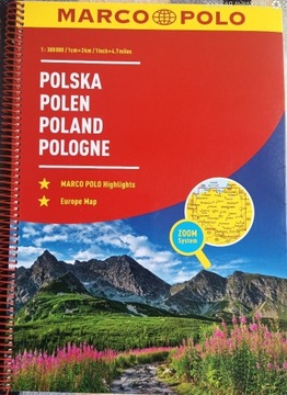 Polska atlas 1:300 000 Rok 2016