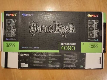 Palit RTX 4090 Game Rock Pudełko Karton Obwoluta