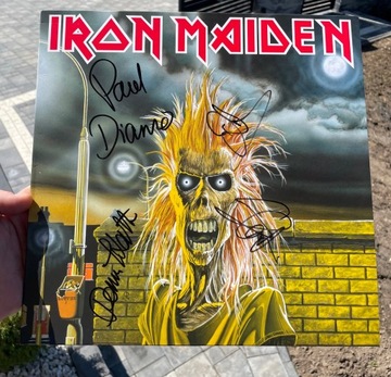 IRON MAIDEN - IRON MAIDEN LP autografy!