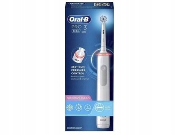Oral-b  Pro3 3000 Sensi Szczoteczka biała, 3D