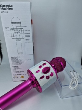 Mikrofon bezprzewodowy z głośnikiem karaoke.(3)