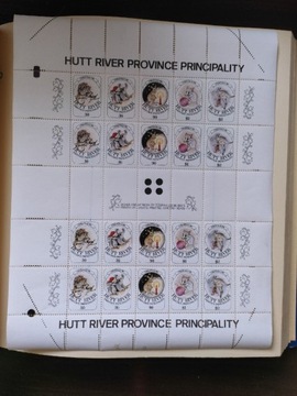 Znaczki Arkusz czysty hutt river 