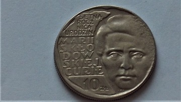 10 złoty Maria Skłodowska-Curie 1967 rok