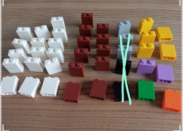 LEGO 3245c klocek, cegła 1x2x2 mix kolorów (2szt)