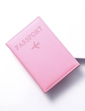 Paszportówka etui na dokumenty róż