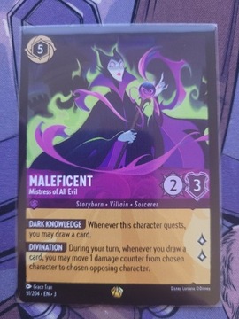 Disney Lorcana 051 Maleficent Mistress of All Evil