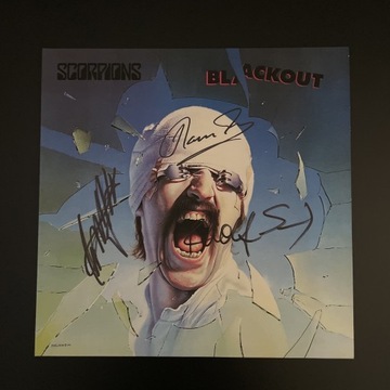 SCORPIONS - autografy! Blackout kolorowy LP