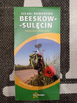 Szlaki Rowerowe Beeskow -Sulęcin mapa 