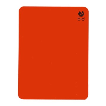 Czerwona kartka sędziowska B+D w wymiarach 12x9 cm