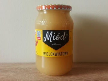 Miód Wielokwiatowy z naszej pasieki 900ml/1,20kg