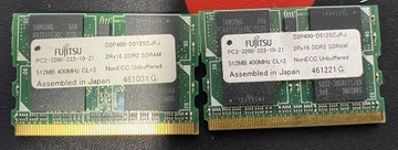 Pamięć RAM Fujitsu D2P400-D512SCJFJ 512 MB