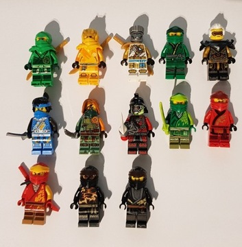 Lego Ninjago figurki Zane, Cole, Jay, Kai