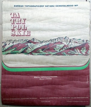 Tatry Polskie - mapa topograficzna 1984