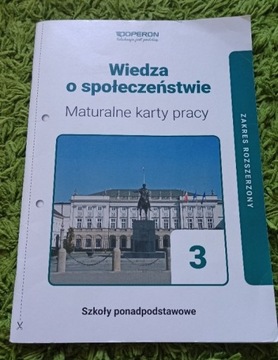 WOS Maturalne karty pracy Wiedza o społeczeństwie Klasa 3 Operon