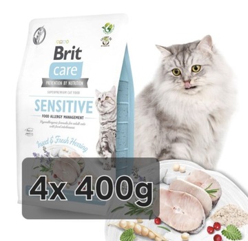 Brit 4x 400g + Gratis, Sensitive Allergy Insect
