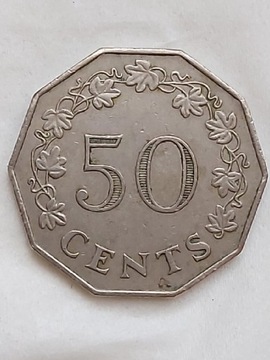 118 Malta 50 centów, 1972