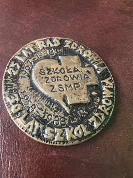 Stary medal mosiądz ZSMP