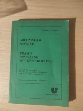 Prawo Prywatne międzynarodowe Sośniak