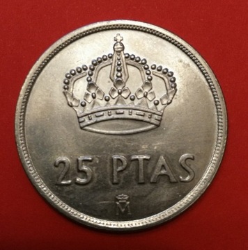 Moneta 25 peset 1983, Hiszpania